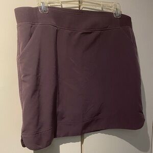 32 Degrees cool, modest length Sport Skort in plum